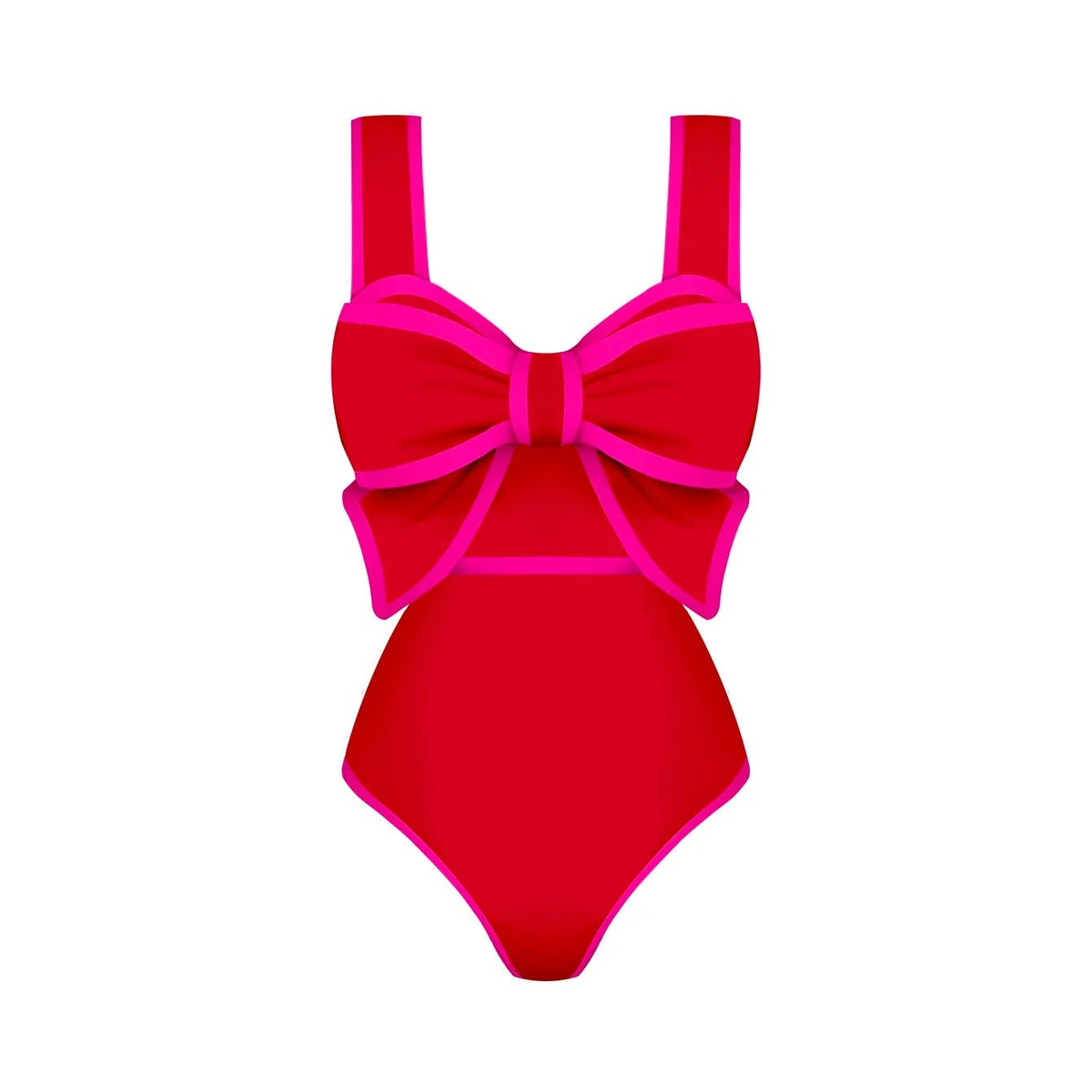 2025 New Bow Tie One Piece Swimsuit For Women Swimwear with Skirt Bathing Suit Monokini Beach Bodysuit Beach Wear