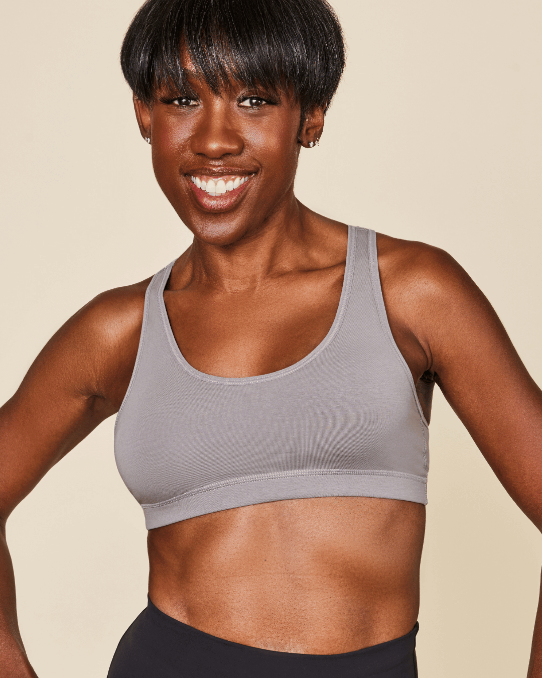 Glide Cotton Racerback Bralette