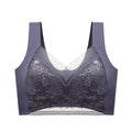 FallSweet Seamless Ice Silk Push Up Bra for Women Wireless Lace Bralette Plus Size Brassiere Summer Comfort Underwear Lingerie